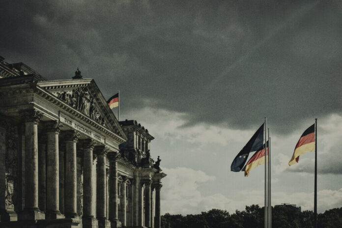 Reichstag -Berlin-Germany-flag