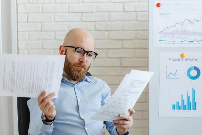 businessman-reading- document
