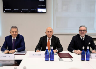 Scenari: il commercio internazionale «è più furbo dei dazi», dice Panetta Il-Governatore-Panetta-al-Comitato-esecutivo-ABI_