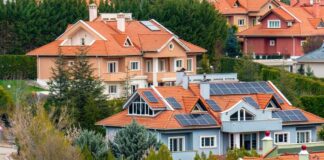 Edificio residenziale ad alta efficienza energetica per i mutui green