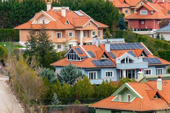 Edificio residenziale ad alta efficienza energetica per i mutui green